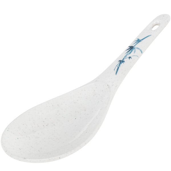 Thunder 1-1/2 Oz, 8-1/4" X 2-3/4", Rice Ladle, Blue Bamboo, Melamine, Dozen