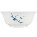 Thunder 34 Oz, 7-1/4" Diameter X 3" Height, Scalloped Bowl, Blue Bamboo, Melamine, Dozen