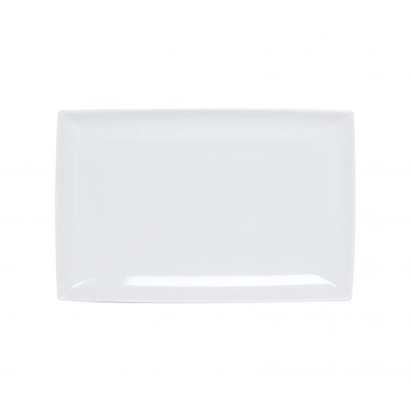 Thunder 12-1/2" X 8", 1-1/8" Deep, Rectangle Tray, Classic White, Melamine, Dozen