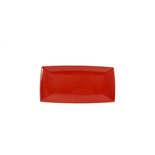 Thunder 13" X 6-1/2", 1" Deep, Rectangle Tray, Classic Pure Red, Melamine, Dozen