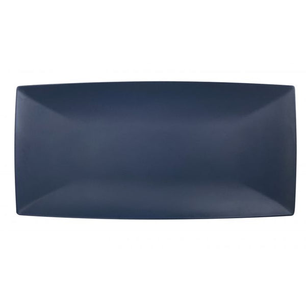 Thunder 16-1/8" X 8", 1-1/8" Deep, Rectangle Tray, Classic Stone Blue, Melamine, Dozen