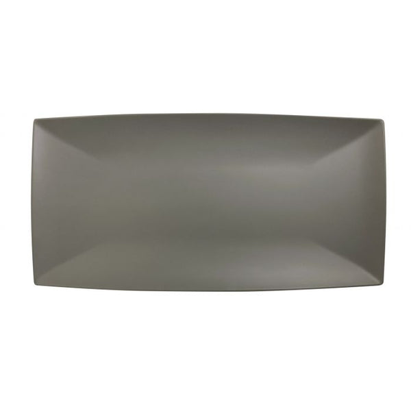 Thunder 16-1/8" X 8", 1-1/8" Deep, Rectangle Tray, Classic Stone Grey, Melamine, Dozen