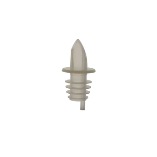 Thunder 2-2/3" X 1-2/9" X 1-2/9" Free Flow Liquor Pourer, Clear Color, Ethylene-Vinyl Acetate, Color Coded, Fits Standard 750 ML Liquor Bottle, Dozen