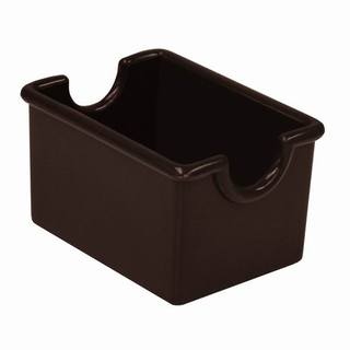 Thunder 3-1/2" X 2-1/2" X 2", Sugar Packet Holder, Brown Color, Acrylonitrile Butadiene Styrene, Dozen