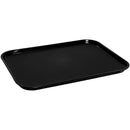 Cambro 14" x 18" Polytread Non-Skid Serving Tray, Black, Set of 12