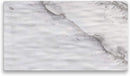 Thunder 14-3/4" x 8-1/4" x 3/8", Serving Board, Faux Marble, White Shadow, Melamine, Each