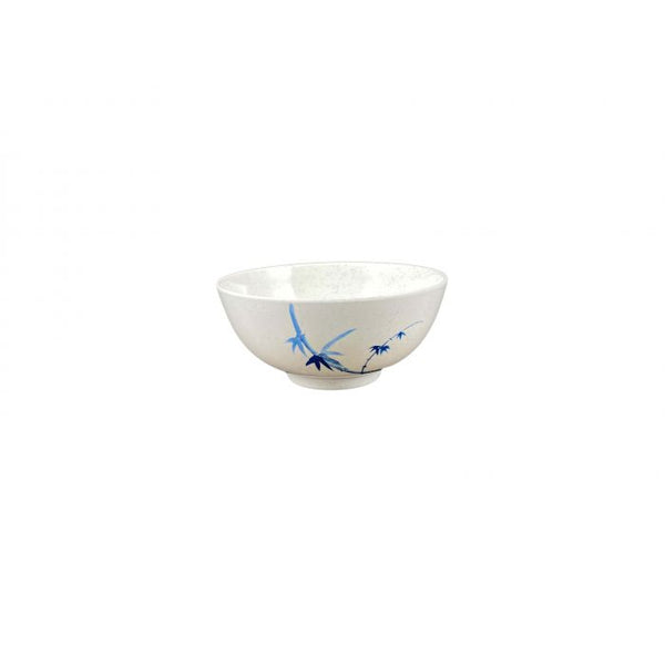 Thunder 39 Oz, 7" Diameter X 3-1/4" Height, Rice Bowl, Blue Bamboo, Melamine, Dozen