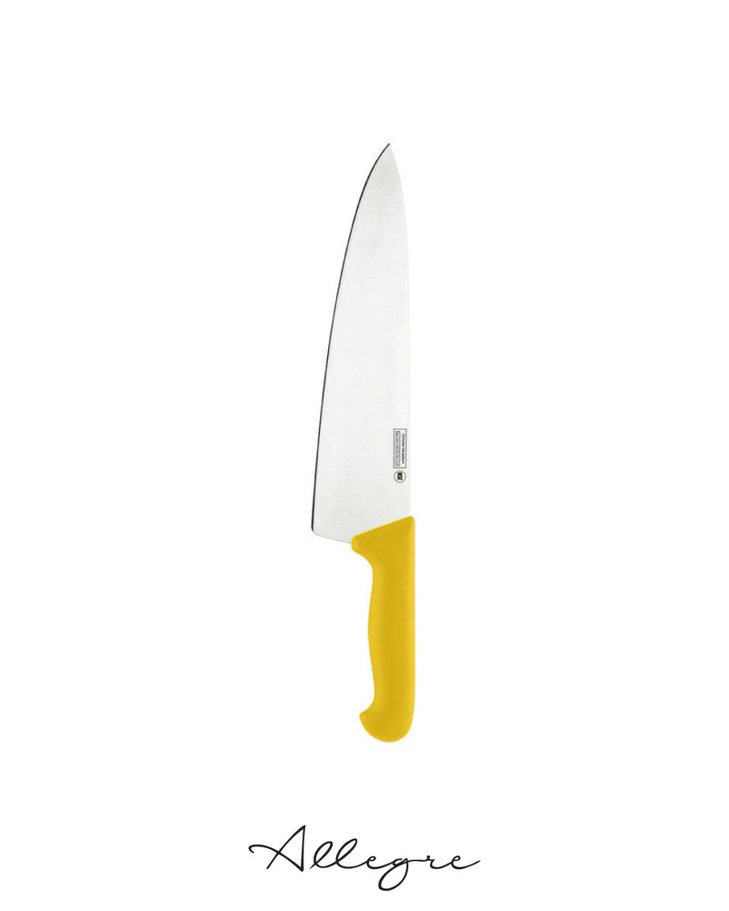 Thunder Chef's Knife, 8" Blade, Yellow Polypropylene Handles, German Steel, NSF, Each