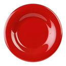 Thunder 9-1/4" Diameter X 7/8" Height, Wide Rim Plate, Pure Red Color, Melamine, Dozen