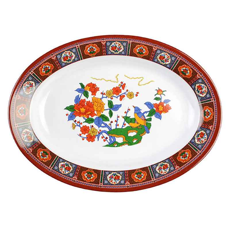 Thunder 7 Oz, 9" X 6-3/4" X 1-1/8", Deep Platter, Peacock, Melamine, Dozen