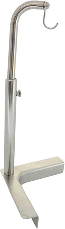 Thunder 5" x 5" x 9-3/4", Utensil Holder, Hook Style, Stainless Steel 18/8, 304 Material, Adjustable height, Fits most buffet tables, Each
