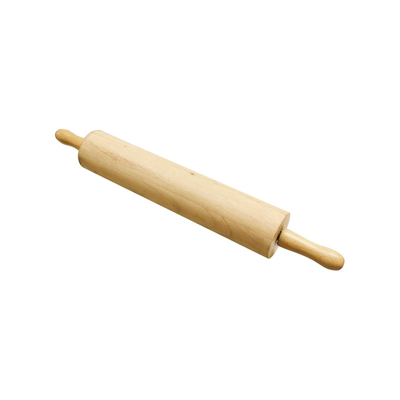 Thunder 18" Overall Length with 3-1/4" Diameter Wooden Rolling Pin, Each
