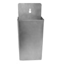 Thunder 5-3/4" x 10", Cap Catcher with Smooth Back Notch for Flat Wall-Mounting, Stainless Steel, Each