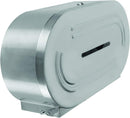 Thunder 20-1/2" x 12-1/2" x 6", Twin Jumbo-Roll Toilet Tissue Dispenser, Stainless Steel 18-8, 304 Material, Each