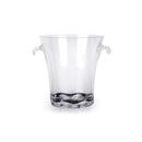 Thunder 4 qt, 8-1/2" Diameter, Ice Bucket for Bottle Service, Clear Color, Polycarbonate, Starburst Heavy Base, Each
