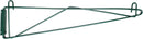 Thunder 21" x 3" x 7-1/4", Direct Wall Bracket, Single Shelf Support, Green Epoxy Coated Iron Wire, NSF, Each