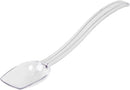 Thunder 3/4 Oz, 10" X 1-3/4" X 1", Solid Buffet Spoon, Clear Color, Polycarbonate, One-Piece, Dozen