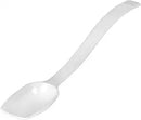 Thunder 3/4 Oz, 10" X 1-3/4" X 1", Solid Buffet Spoon, White Color, Polycarbonate, One-Piece, Dozen