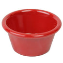 Thunder 2-1/2 Oz, 2-7/8" Diameter X 1-3/8" Height, Smooth Ramekin, Pure Red Color, Melamine, Dozen