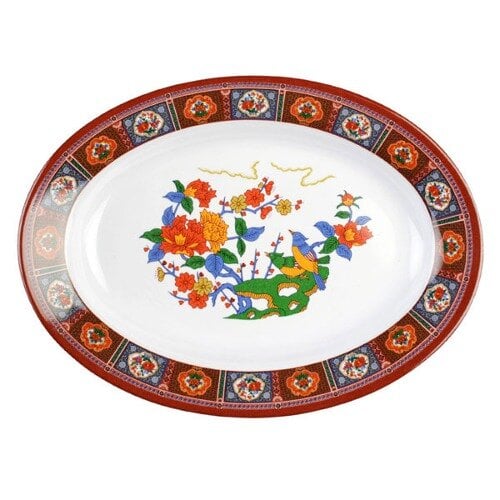 Thunder 16 Oz, 12" X 9" X 1-5/8", Deep Platter Peacock, Melamine, Dozen