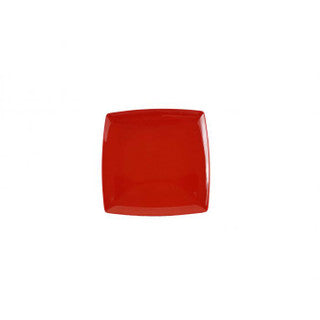 Thunder 10" X 10", 1" Deep, Square Plate, Classic Pure Red, Melamine, Dozen