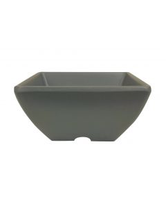 Thunder 2-1/2 Oz, 2-5/8" X 2-5/8", 1-3/8" Deep, Square Bowl, Classic Stone Grey, Melamine, Dozen