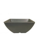 Thunder 8 Oz, 3-7/8" X 3-7/8", 1-3/4" Deep, Square Bowl, Classic Stone Grey, Melamine, Dozen