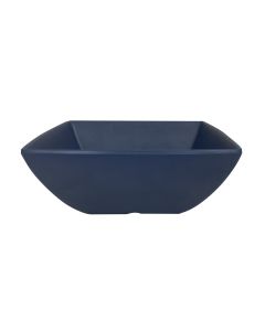 Thunder 40 Oz, 7-1/8" X 7-1/8", 2-3/4" Deep, Square Bowl, Classic Stone Blue, Melamine, Dozen