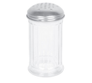 Thunder 12 oz, 3" Diameter x 5-1/2" Height, Sugar/Cheese Dispenser, Glass Body with Stainless Steel Perforated Cap, Dozen