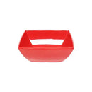 Thunder 8 Oz, 3-7/8" X 3-7/8", 1-3/4" Deep, Square Bowl, Classic Pure Red, Melamine, Dozen