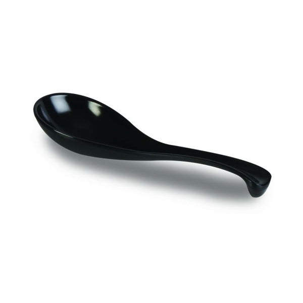 Thunder 1 Oz, 6-3/8" Spoon, Black Color, Melamine, Dozen