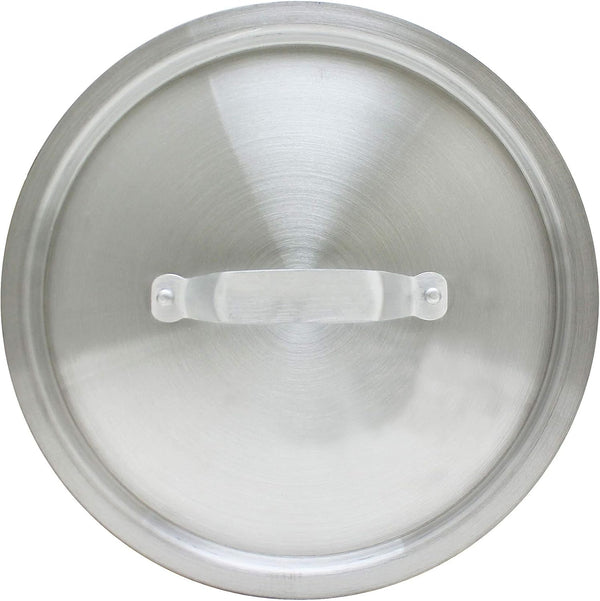 Thunder 7 qt, 11-1/2" Diameter x 3/8" Thickness, Sauce Pan Lid with 1" Height Lid Handle, Aluminum, 1.2mm Thickness, NSF, Each