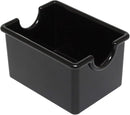 Thunder 3-1/2" X 2-1/2" X 2", Sugar Packet Holder, Black Color, Acrylonitrile Butadiene Styrene, Dozen