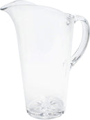 Thunder 2.0 Liter (68 oz) Water Pitcher with Ergonomic Handle And Dripless Spout, Clear Color, Polycarbonate, Starburst Heavy Base, Each