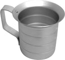 Thunder 2 qt Liquid Measure Cup with Riveted Handle, Aluminum, Each