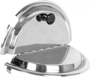Thunder 12" Diameter, Divided Cover Fits 11 Qt Inset Pan, Stainless Steel, Each