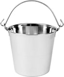 Thunder 6 qt, 8-7/8" Diameter, 9-1/2" Height with 4-1/2" Handle Length, Pail, Stainless Steel, Each