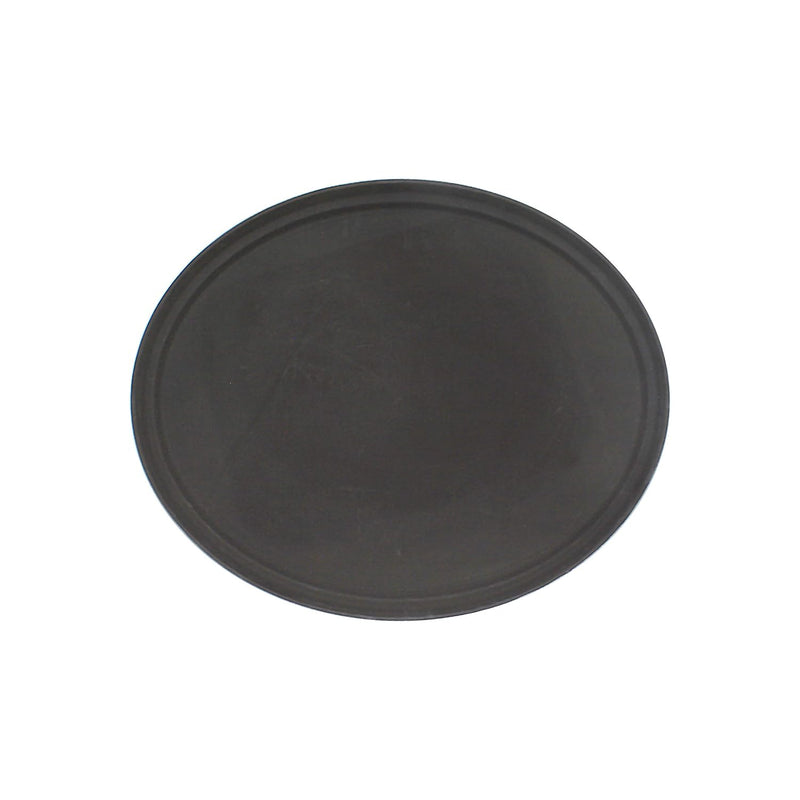 Thunder 22" x 27" Oval Servicing Tray, Brown Color, Fiberglass, NSF, Each