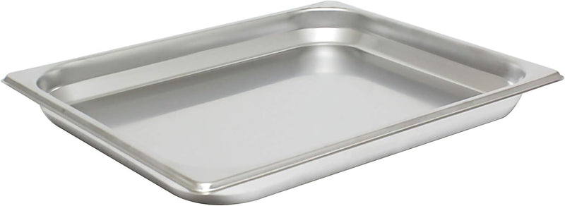 Thunder Half Size, 1-1/4" Deep, Anti-Jam, Heavy-Duty, Stainless Steel 18-8, 304 Material, True 24 Gauge, NSF, Each