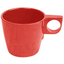 Thunder 7 Oz, 3-1/4" Diameter X 2-3/4" Height, Stacking Cup, Pure Red Color, Melamine, Dozen