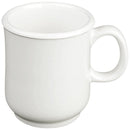 Thunder 8 Oz, 3" Diameter X 3-3/4" Height, Bulbous Mug, White Color, Melamine, Dozen