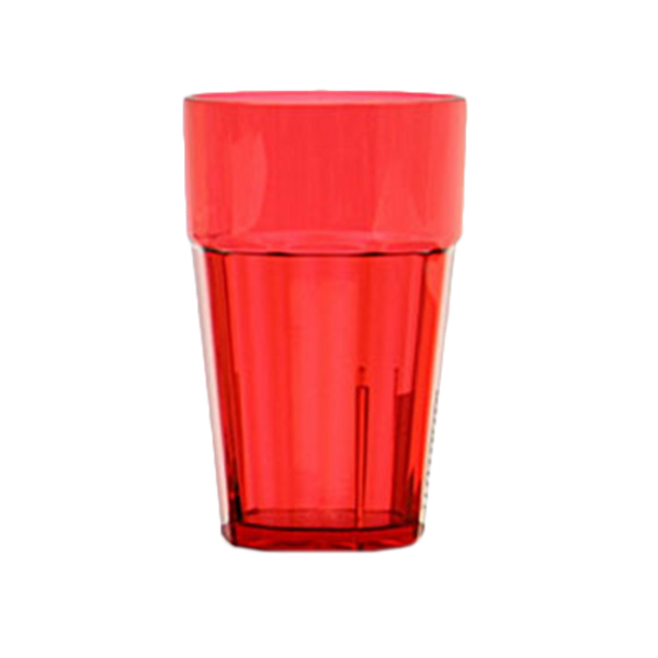 Thunder 24 Oz, 3-5/8" Diameter X 6-5/8" Height, Diamond Tumbler, Red Color, Polycarbonate, Dozen