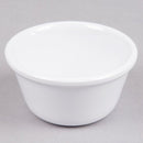 Thunder 4 Oz, 3-3/8" Diameter X 1-5/8" Height, Smooth Ramekin, White Color, Melamine, Dozen