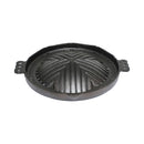 Thunder 11" Diameter x 1" Height, 7/8" Handle, Heavy-Duty Barbecue Plate, Cast Iron, Each