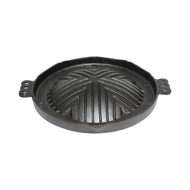 Thunder 11" Diameter x 1" Height, 7/8" Handle, Heavy-Duty Barbecue Plate, Cast Iron, Each