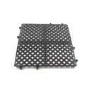 Thunder 12" x 12" Interlocking Bar Mat, Black Color, PolyVinyl Chloride, Phthalate Free, Dishwasher Safe, Durable, Easy to Assemble, Each