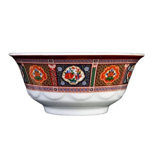 Thunder 34 Oz, 7-1/4" Diameter X 3" Height, Scalloped Bowl, Peacock, Melamine, Dozen