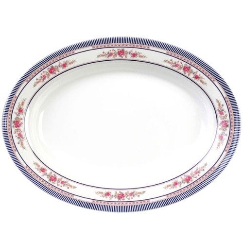 Thunder 12" X 8-5/8" X 7/8", Platter, Rose, Melamine, Dozen