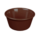 Thunder 3 Oz, 3-1/8" Diameter X 1-5/8" Height, Smooth Ramekin, Black Color, Melamine, Dozen