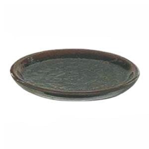 Thunder 4" Diameter X 1/2" Height, Round Plate, Tenmoku, Melamine, Dozen